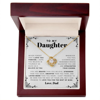 To my daughter - Straighten Your Crown - 65d Love Knot