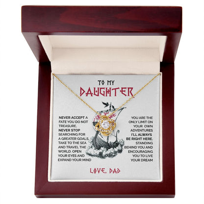 To my daughter - I'll always be right here - Love knot 074d