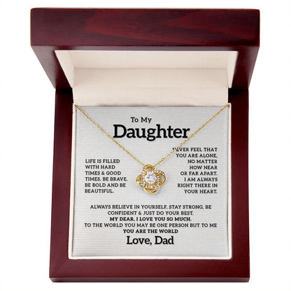 To my Daughter - I Love You So Much, Love Knot 119d