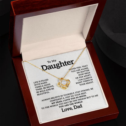 To my Daughter - I Love You So Much, Love Knot 119d