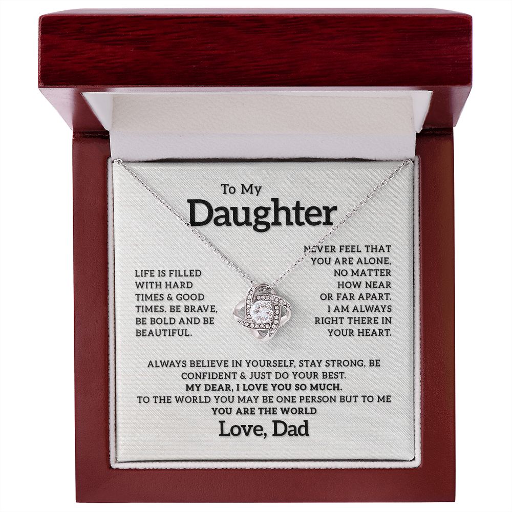 To my Daughter - I Love You So Much, Love Knot 119d