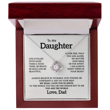 To my Daughter - I Love You So Much, Love Knot 119d