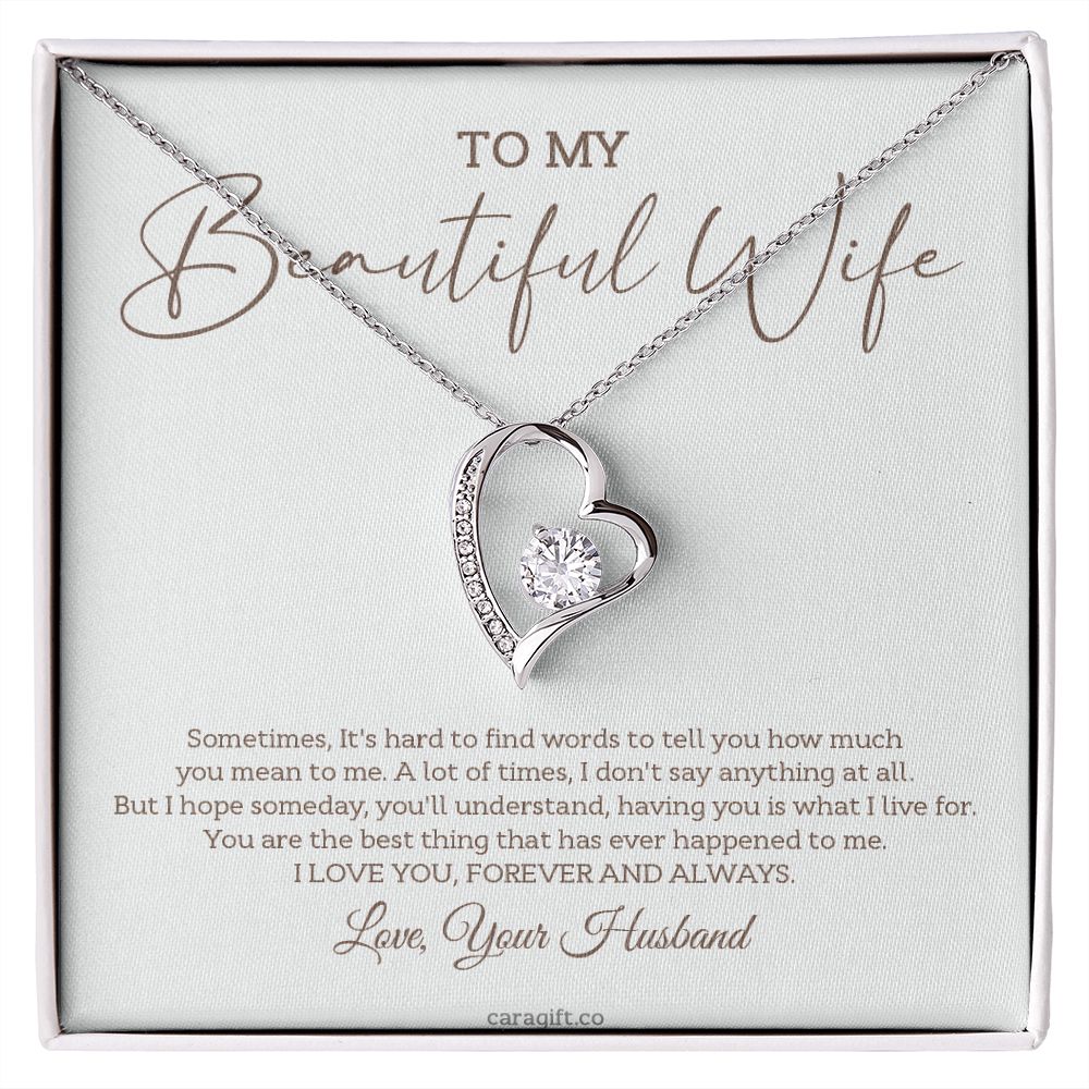 I love you, forever and always - 0026d Her - Forever Love Necklace