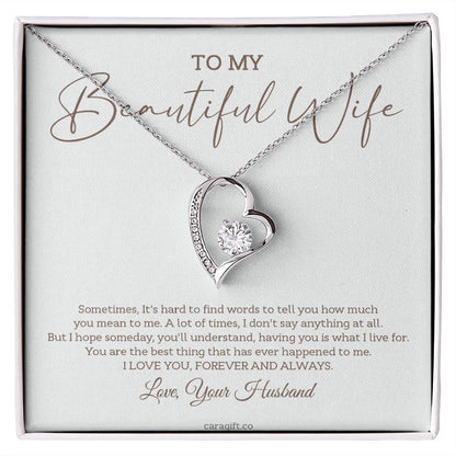 I love you, forever and always - 0026d Her - Forever Love Necklace