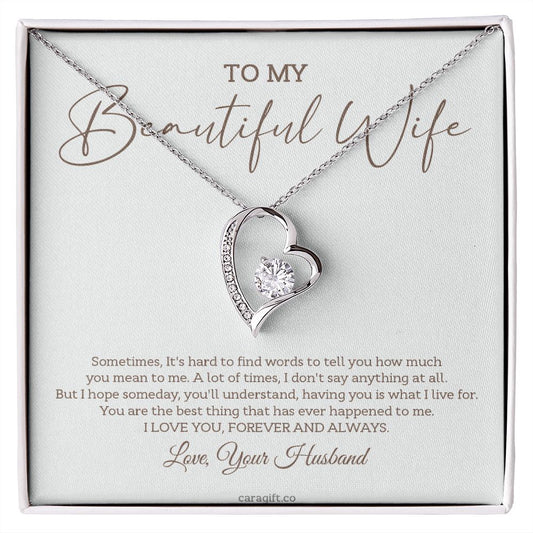 I love you, forever and always - 0026d Her - Forever Love Necklace