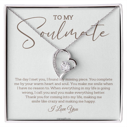 You make me smile - 0027d Her - Forever Love Necklace