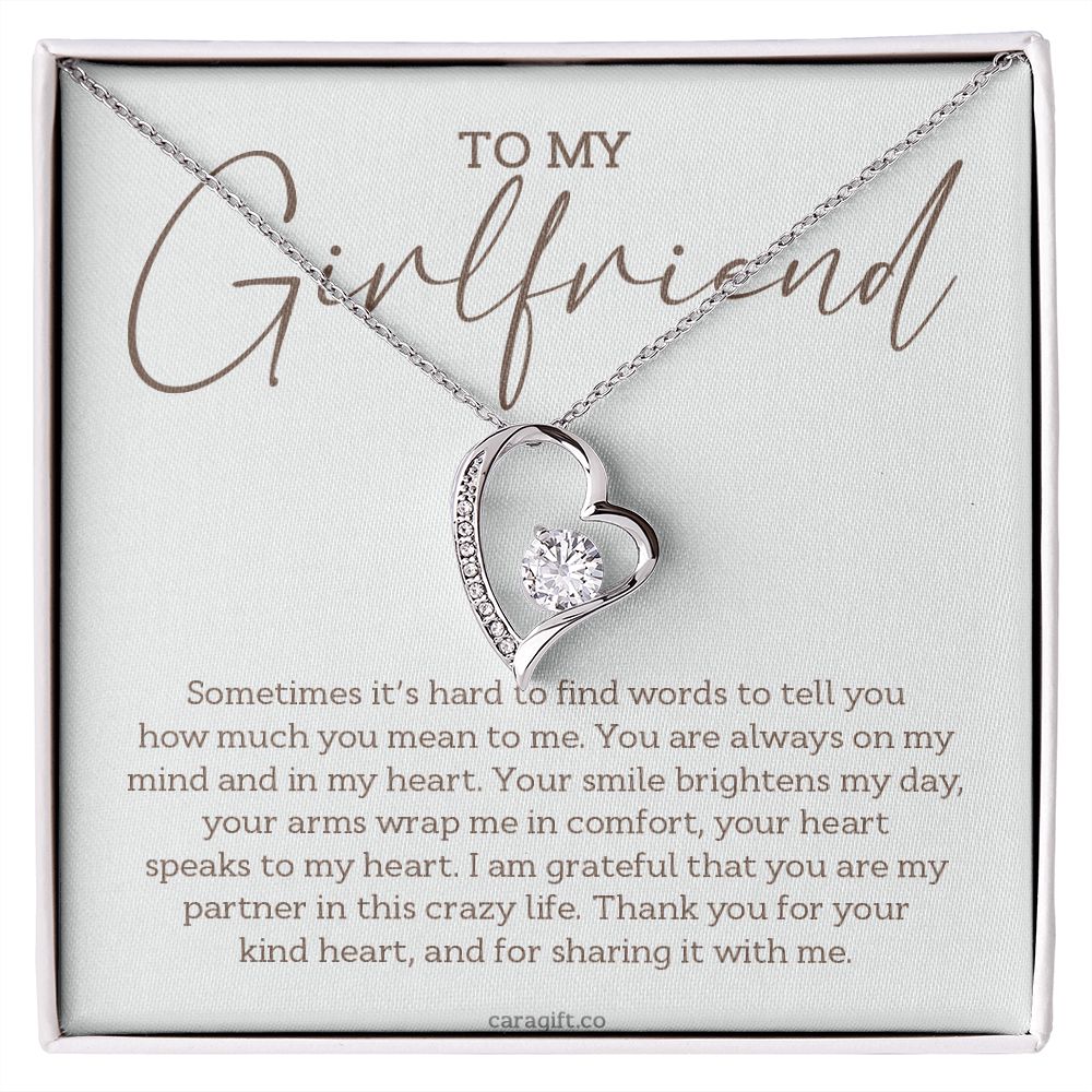 Your smile brightens my day - 0022d Her - Forever Love Necklace