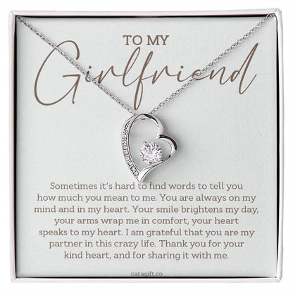 Your smile brightens my day - 0022d Her - Forever Love Necklace