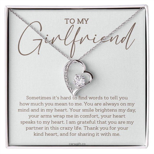 Your smile brightens my day - 0022d Her - Forever Love Necklace