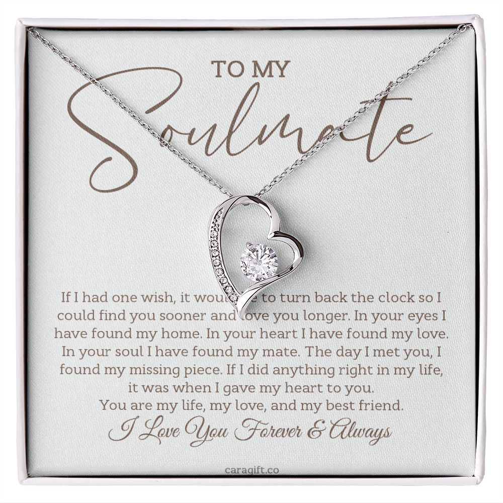 In your soul I've found my mate - 0029d Her - Forever Love Necklace