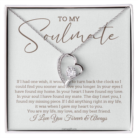In your soul I've found my mate - 0029d Her - Forever Love Necklace