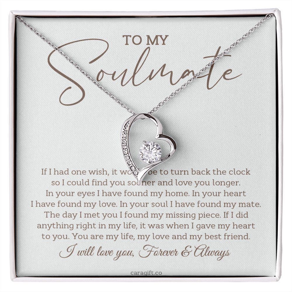 I found my missing piece in you - 0023d Her - Forever Love Necklace