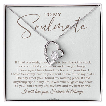 I found my missing piece in you - 0023d Her - Forever Love Necklace