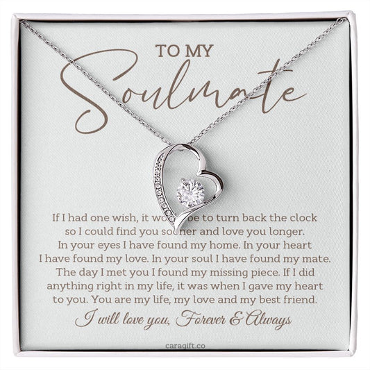 I found my missing piece in you - 0023d Her - Forever Love Necklace