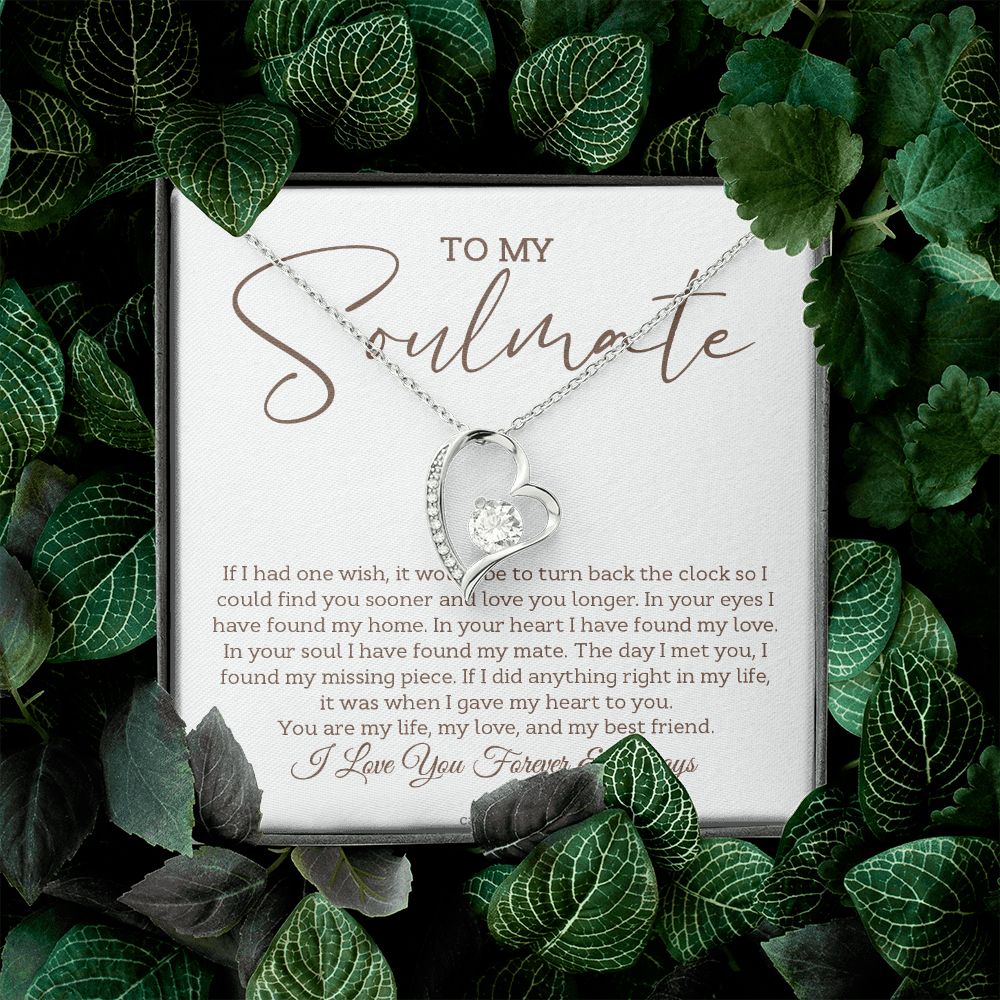 In your soul I've found my mate - 0029d Her - Forever Love Necklace