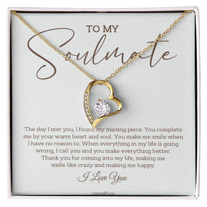 You make me smile - 0027d Her - Forever Love Necklace