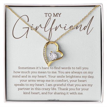 Your smile brightens my day - 0022d Her - Forever Love Necklace