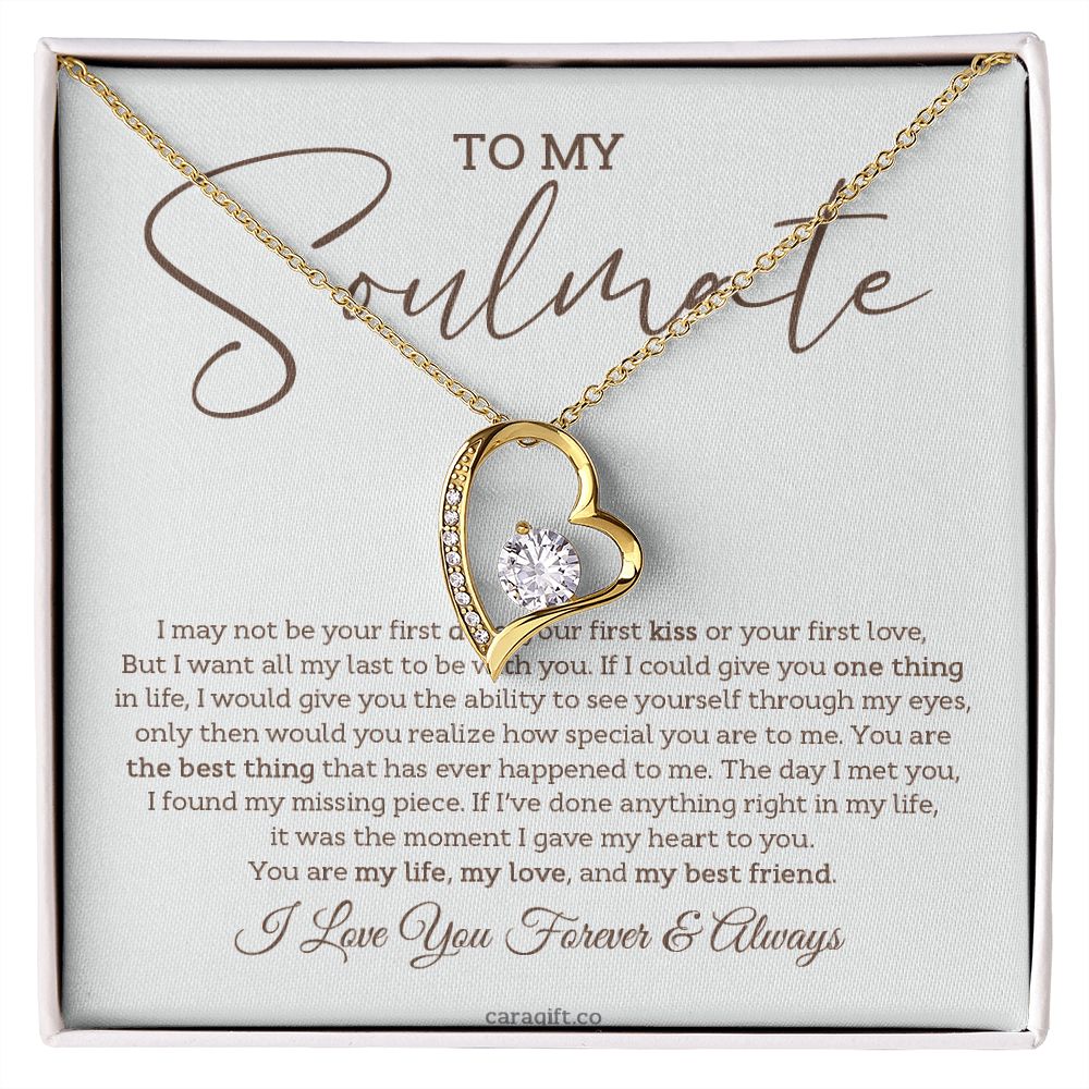 I want all my last to be with you - 0031d Her - Forever Love Necklace