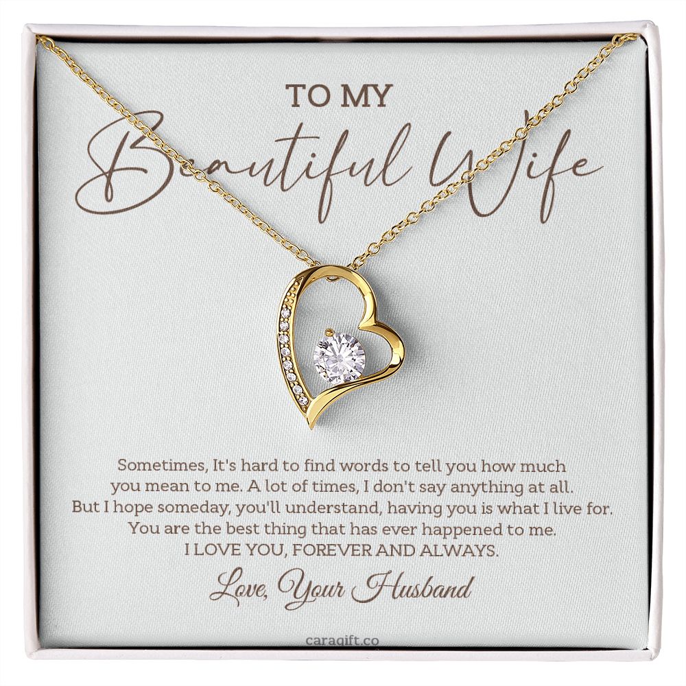 I love you, forever and always - 0026d Her - Forever Love Necklace