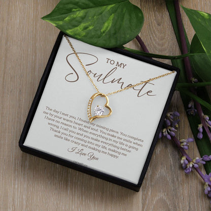 You make me smile - 0027d Her - Forever Love Necklace